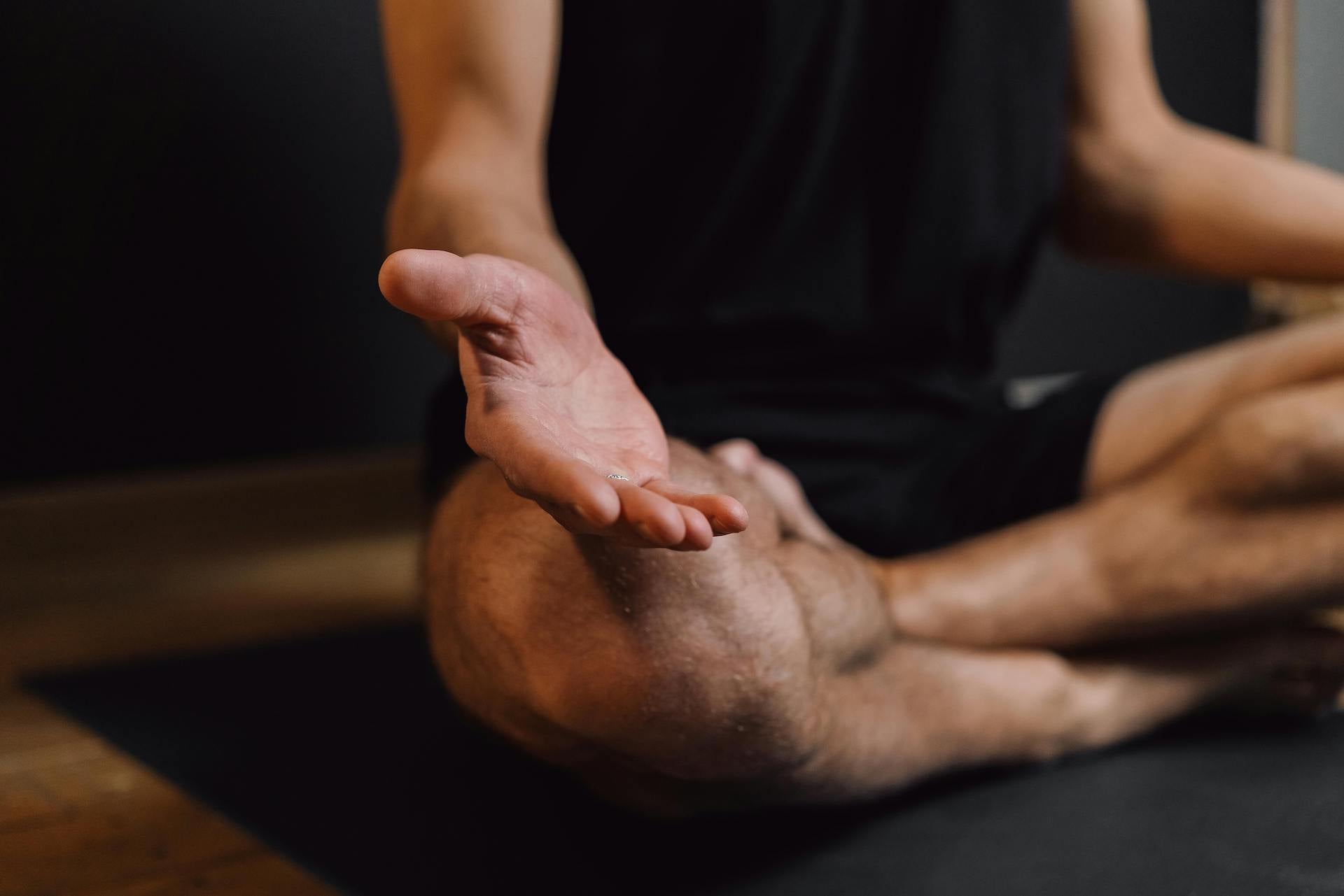 Man in a Yoga position